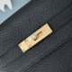 Best Replica Hermes Kelly Messenger Shoulder Bag in Black Knockoff