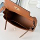 Best Replica Hermes Kelly Messenger Shoulder Bag in Brown Knockoff
