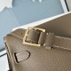 Best Replica Hermes Kelly Messenger Shoulder Bag in Gray Knockoff