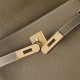 Best Replica Hermes Kelly Messenger Shoulder Bag in Gray Knockoff