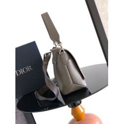 Best Replica Dior Privé Messenger Men Flap Bag in Gray Knockoff