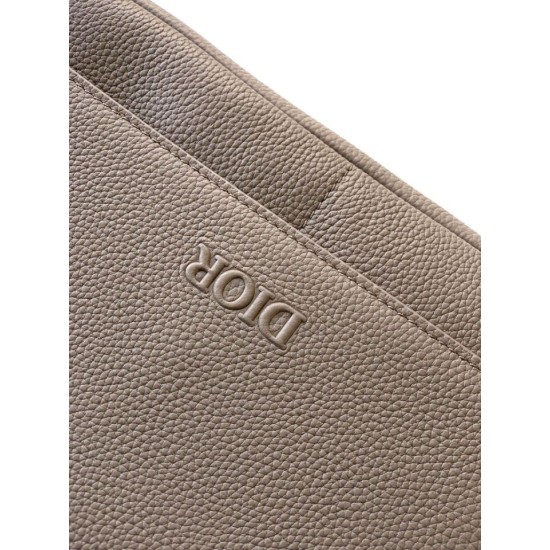 Best Replica Dior Privé Messenger Men Flap Bag in Gray Knockoff