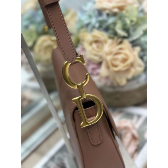 Best Replica Dior Saddle Bag in Brown Smooth Calfskin Knockoff