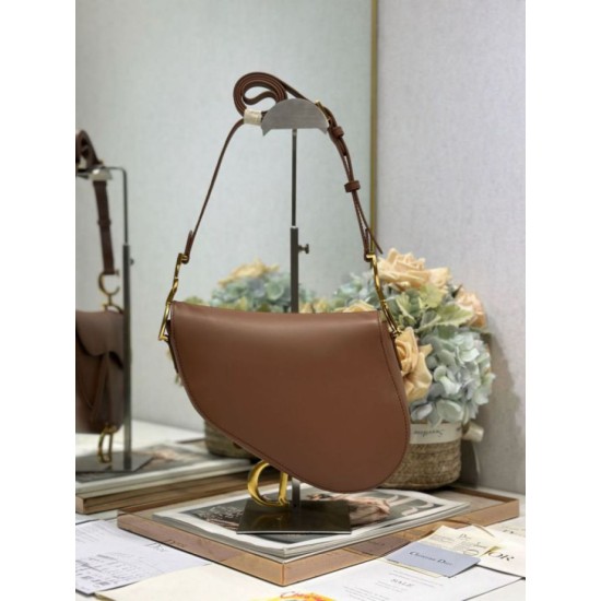 Best Replica Dior Saddle Bag in Brown Smooth Calfskin Knockoff