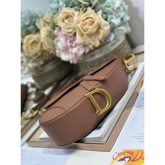 Best Replica Dior Saddle Bag in Brown Smooth Calfskin Knockoff