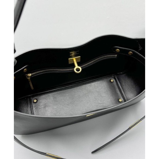 Replica Balenciaga Bel Air Small Shoulder Bag Black Fake