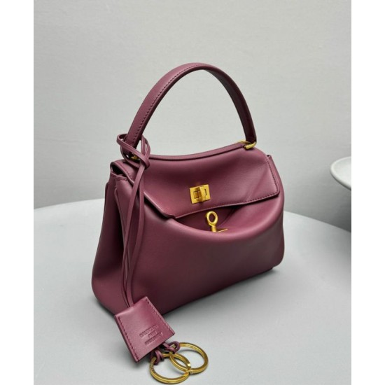 Replica Balenciaga Rodeo Mini Handbag Mauve Fake