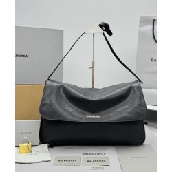 Replica Balenciaga Grungy Medium Messenger Bag Black Fake