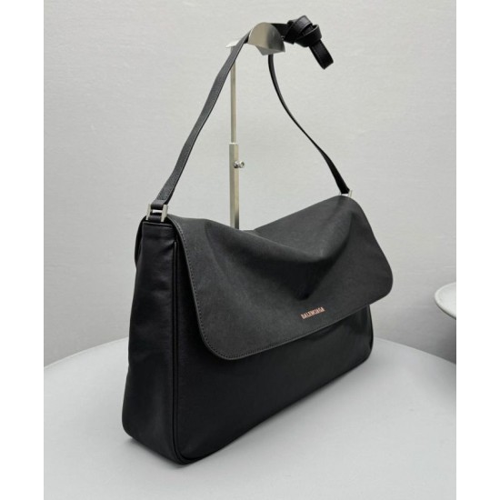 Replica Balenciaga Grungy Medium Messenger Bag Black Fake