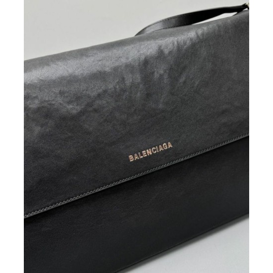 Replica Balenciaga Grungy Medium Messenger Bag Black Fake