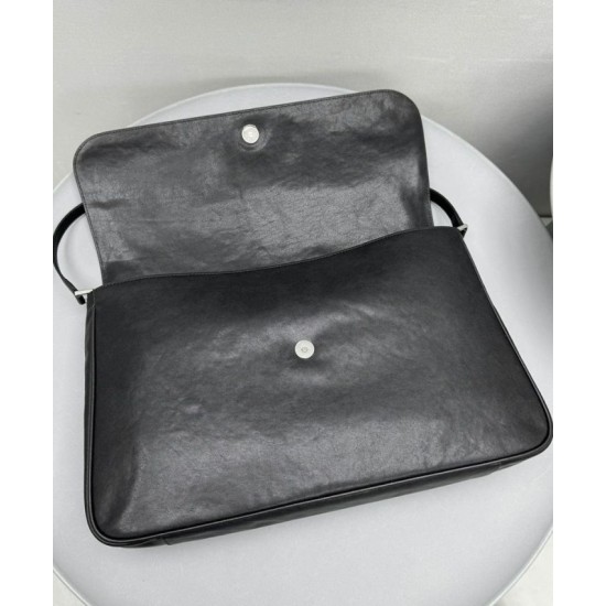 Replica Balenciaga Grungy Medium Messenger Bag Black Fake
