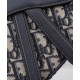 Replica Dior Saddle Bag with Strap Dark Blue Fake