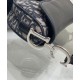 Replica Dior Mini Saddle Bag with Strap Dark Blue Fake