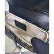 Replica Dior Mini Saddle Bag with Strap Dark Blue Fake
