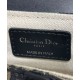 Replica Dior Mini Saddle Bag with Strap Dark Blue Fake