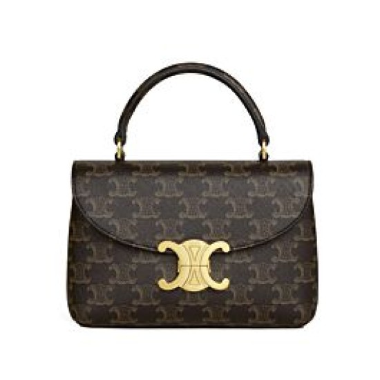 Replica Celine Teen Nino Bag Triomphe Coffee Fake