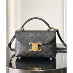 Replica Celine Teen Nino Bag Triomphe Coffee Fake