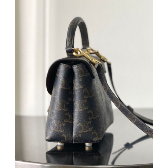 Replica Celine Teen Nino Bag Triomphe Coffee Fake