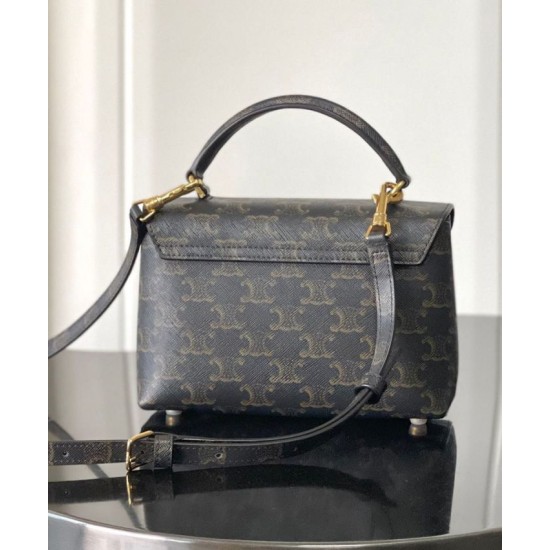 Replica Celine Teen Nino Bag Triomphe Coffee Fake
