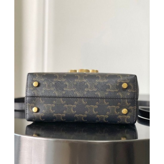 Replica Celine Teen Nino Bag Triomphe Coffee Fake