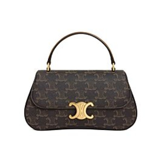 Replica Celine Teen Celine Lola Bag Triomphe  Coffee Fake