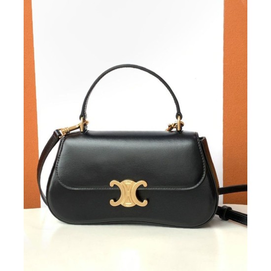 Replica Celine Teen Celine Lola Bag Shiny Black Fake