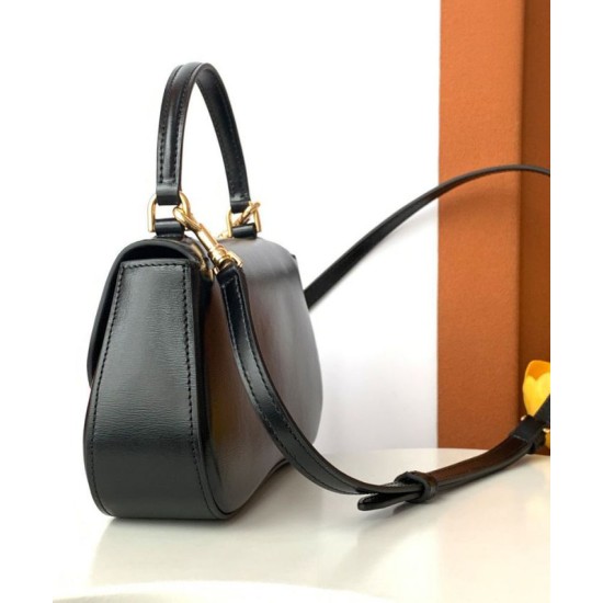 Replica Celine Teen Celine Lola Bag Shiny Black Fake
