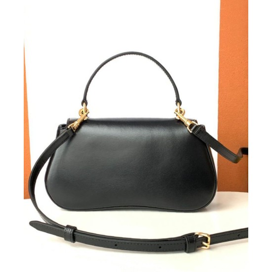 Replica Celine Teen Celine Lola Bag Shiny Black Fake