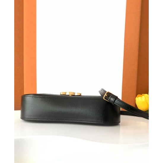 Replica Celine Teen Celine Lola Bag Shiny Black Fake