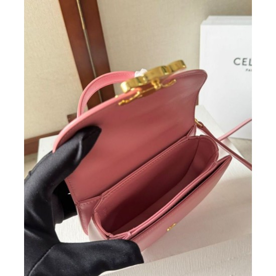 Replica Celine Mini Besace Clea Bag Shiny Fake