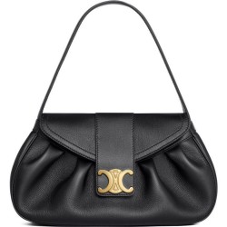 Replica Celine Medium Polly Bag Supple Calfskin Black Fake