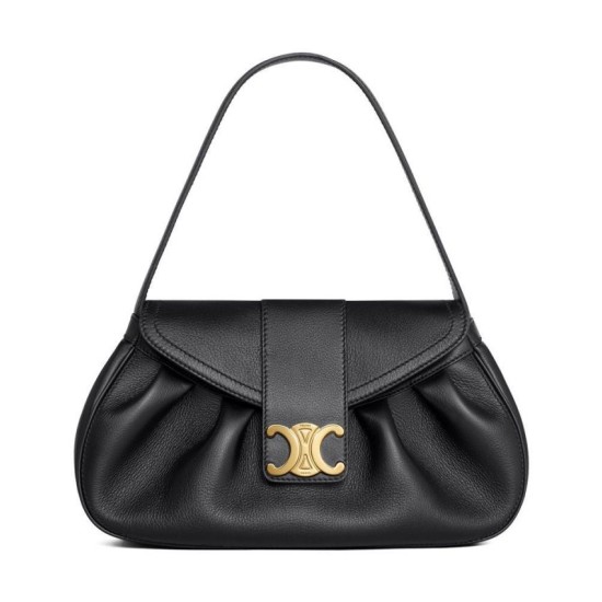 Replica Celine Medium Polly Bag Supple Calfskin Black Fake Replica Celine Medium Polly Bag Supple Calfskin Black Fake