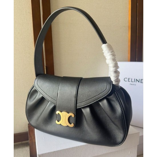 Replica Celine Medium Polly Bag Supple Calfskin Black Fake Replica Celine Medium Polly Bag Supple Calfskin Black Fake