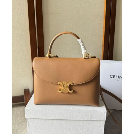 Replica Celine Medium Nino Bag Supple Calfskin Apricot Fake