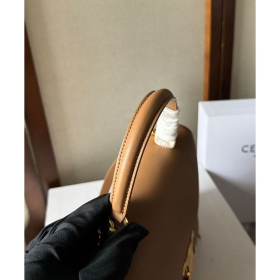 Replica Celine Medium Nino Bag Supple Calfskin Apricot Fake
