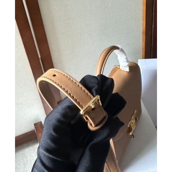 Replica Celine Medium Nino Bag Supple Calfskin Apricot Fake