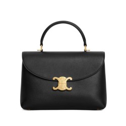 Replica Celine Medium Nino Bag Supple Calfskin Black Fake