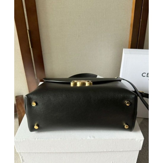 Replica Celine Medium Nino Bag Supple Calfskin Black Fake