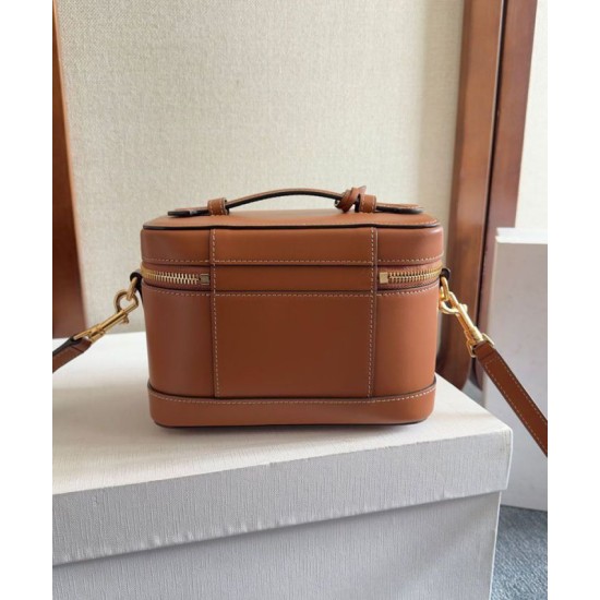 Replica Celine Vanity Bag Natural Calfskin Coffee Fake Replica Celine Vanity Bag Natural Calfskin Coffee Fake