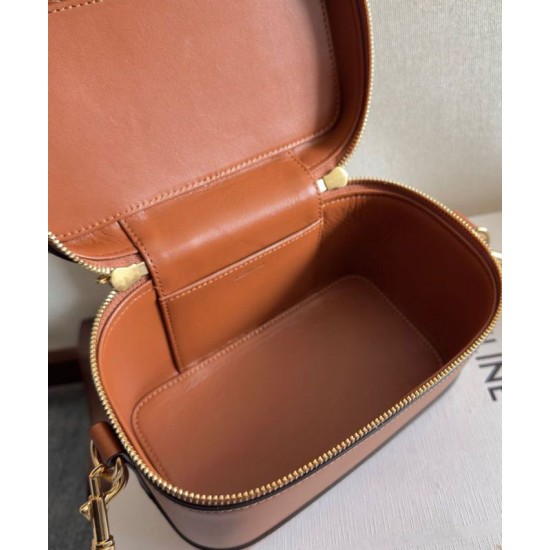 Replica Celine Vanity Bag Natural Calfskin Coffee Fake Replica Celine Vanity Bag Natural Calfskin Coffee Fake