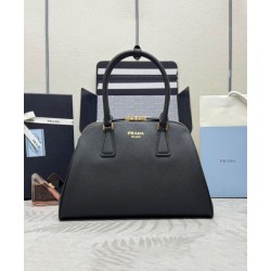 Replica Prada Medium Saffiano Bag 1BG537 Black Fake