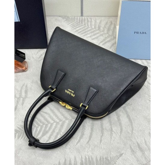 Replica Prada Medium Saffiano Bag 1BG537 Black Fake Replica Prada Medium Saffiano Bag 1BG537 Black Fake