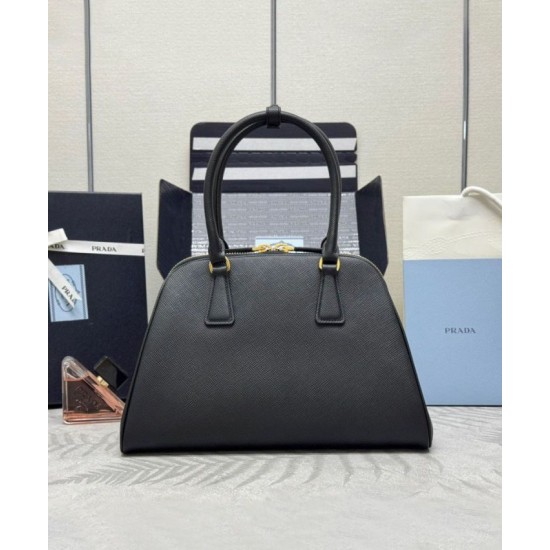 Replica Prada Medium Saffiano Bag 1BG537 Black Fake Replica Prada Medium Saffiano Bag 1BG537 Black Fake