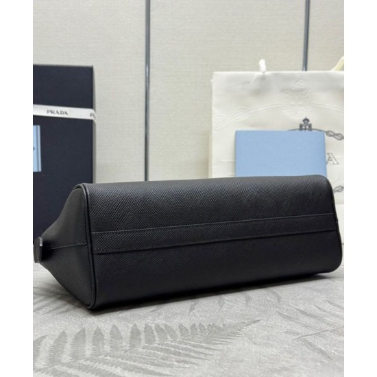 Replica Prada Medium Saffiano Bag 1BG537 Black Fake Replica Prada Medium Saffiano Bag 1BG537 Black Fake