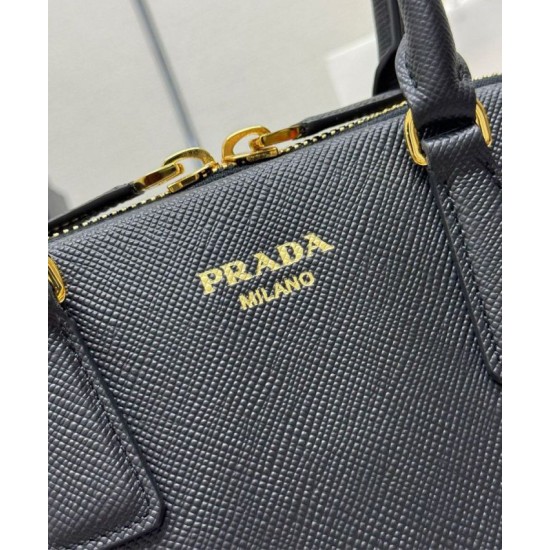 Replica Prada Medium Saffiano Bag 1BG537 Black Fake Replica Prada Medium Saffiano Bag 1BG537 Black Fake