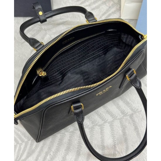 Replica Prada Medium Saffiano Bag 1BG537 Black Fake Replica Prada Medium Saffiano Bag 1BG537 Black Fake