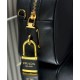 Replica Prada Re-Nylon Small Top-handle Bag With Padlock 1BB133 Black Fake