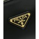 Replica Prada Medium Re-Nylon houlder Bag With Padlock 1BC233 Black Fake