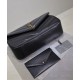 Replica YSL Saint Laurent Loulou Bag Medium Matelasse Black Fake