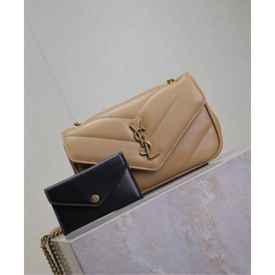 Replica YSL Saint Laurent Loulou Mini Bag Apricot Fake Replica YSL Saint Laurent Loulou Mini Bag Apricot Fake